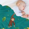 Balloon - Curious George Throw Blanket Summer Loose Funny Gift Soft Blankets
