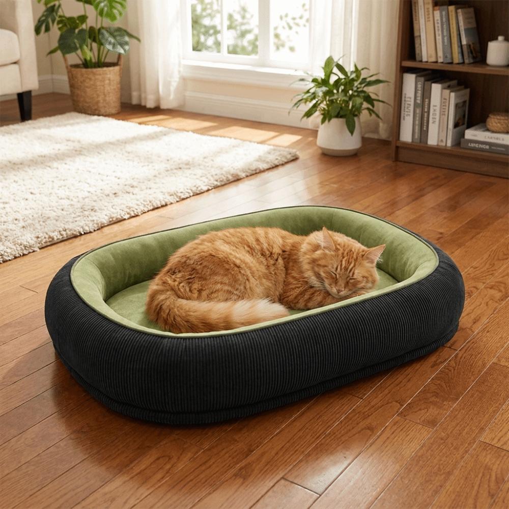 Soft Warm Runway Shape Pet Bed Comfortable Puppy Nest Universal Pet Sofa Bed Household Pet