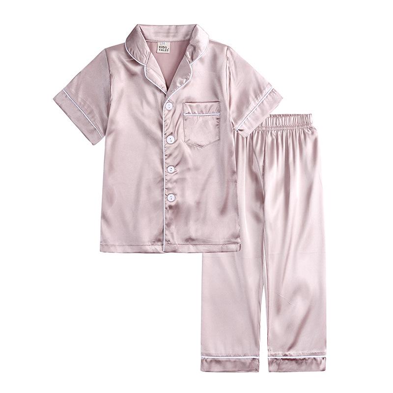 Kids Tales Summer Silk Pajama Set for Boys & Girls