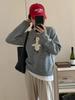 Spring & Autumn Cute Cartoon Duck Jacquard Cashmere Women's Sweater