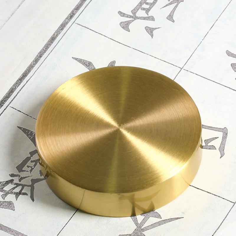Vintage Metal Paper-weight Beginner Calligraphy Supplies Fit for Kids Painters Ink Painting Chinese Calligraphy Pratice