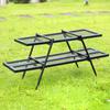 ZISIZ Outdoor Folding 3-Panel Camping BBQ Table