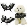 Bell with Sound Cat Dog Ghost Necklace Creative Pet Bib Scarf  Drool Towel