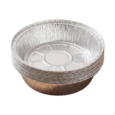 40 Pieces Round Aluminum Foil Pans Oven Tray Easy Cleanup Food Container for Home