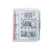 PVC $1000 Money Savings Challenge Binder Button Closure Cash Envelope Wallet Planners  Kids