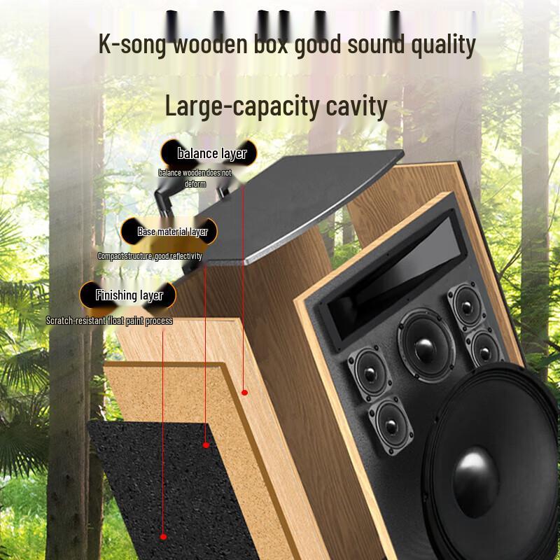 Shanshui 2024 TE12 Outdoor Portable Trolley Speaker