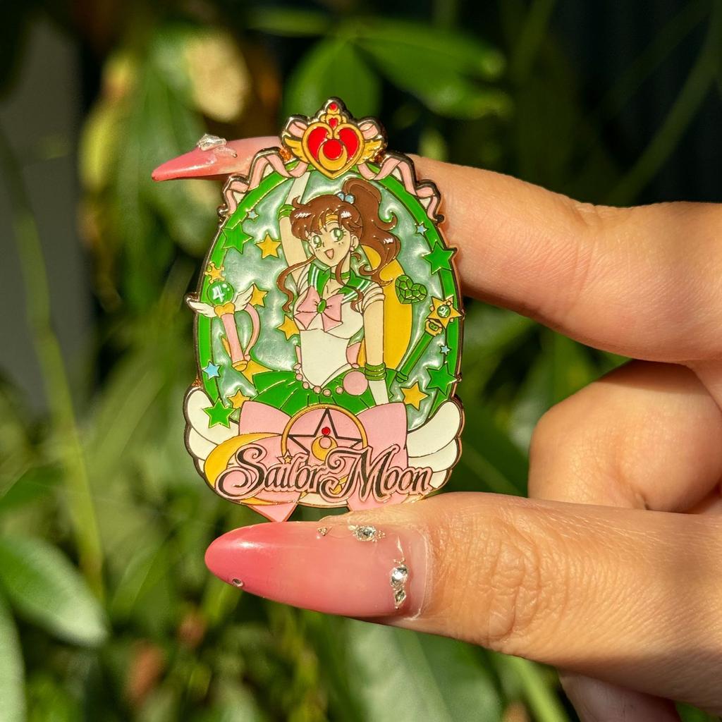 Japanese Sailor Moon Badge Metal Moon Hare Aino Minako Anime Peripheral Bag Accessories Brooch Girls Birthday Gift