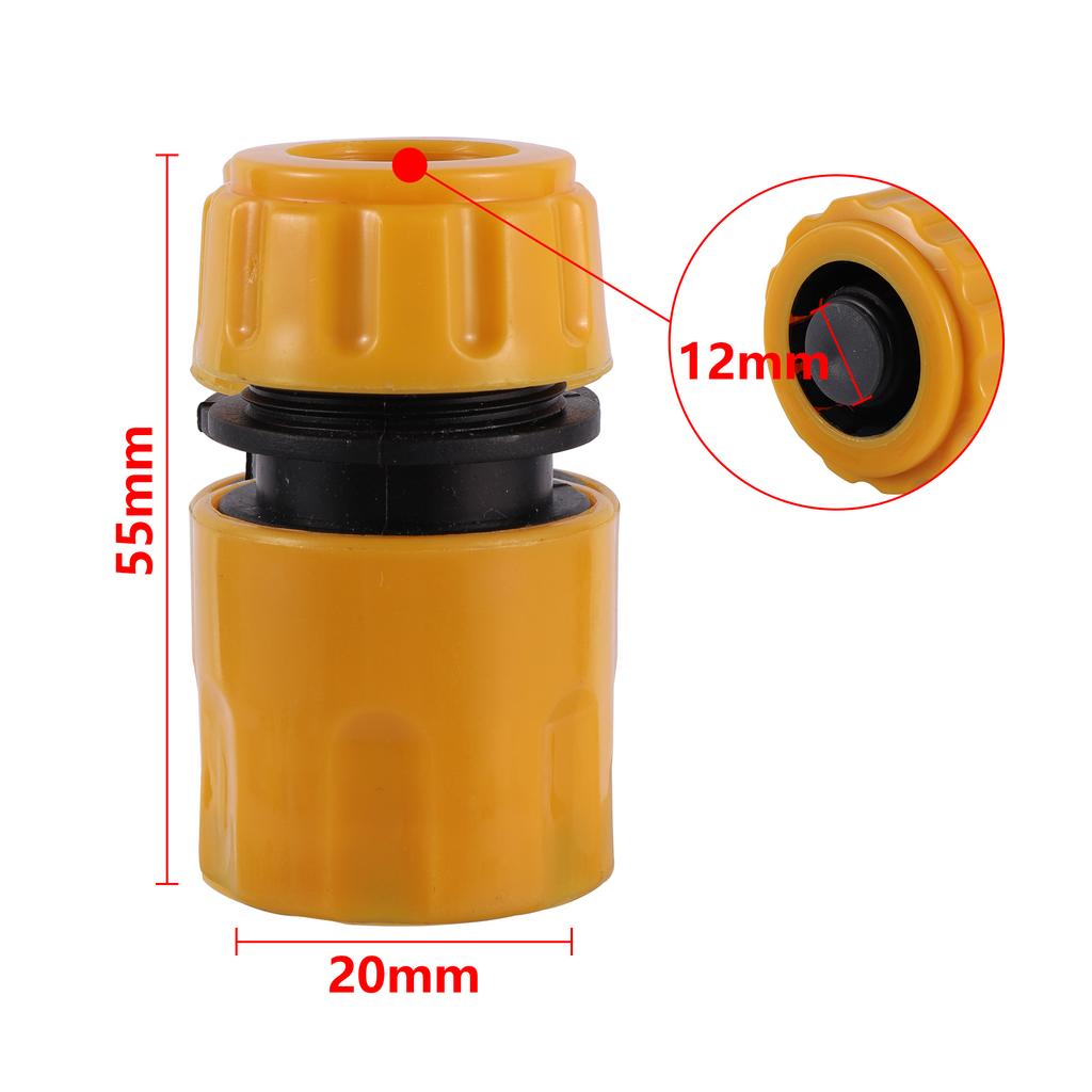 Garden Hose Quick Connector 1/2 3/4 1 Inch Pipe Coupler Stop Water Connector Repair Joint Drip Irrigation System 32/20/16mm Hose