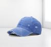 Retro Distressed Baseball Cap with Duckbill and Optional Embroidered Logo