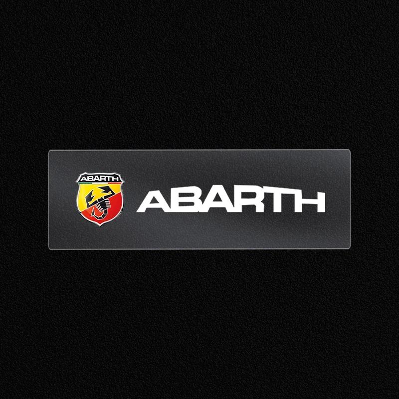 Car Steering Wheel Badge Stickers Car Door Handle Label Decal For Fiat Abarth 595 Abarth 500 Abarth 124 Spider Car Accessories