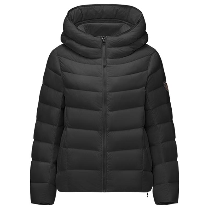 Tamboer Women's Lightweight Hooded Short Down Jacket