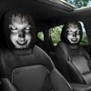 Interior Styling Accessories for Vehicles 2Pcs Universal Car Headrest Covers Horror Pattern Seat Protector Breathable Protector Stretchy All Seasons
