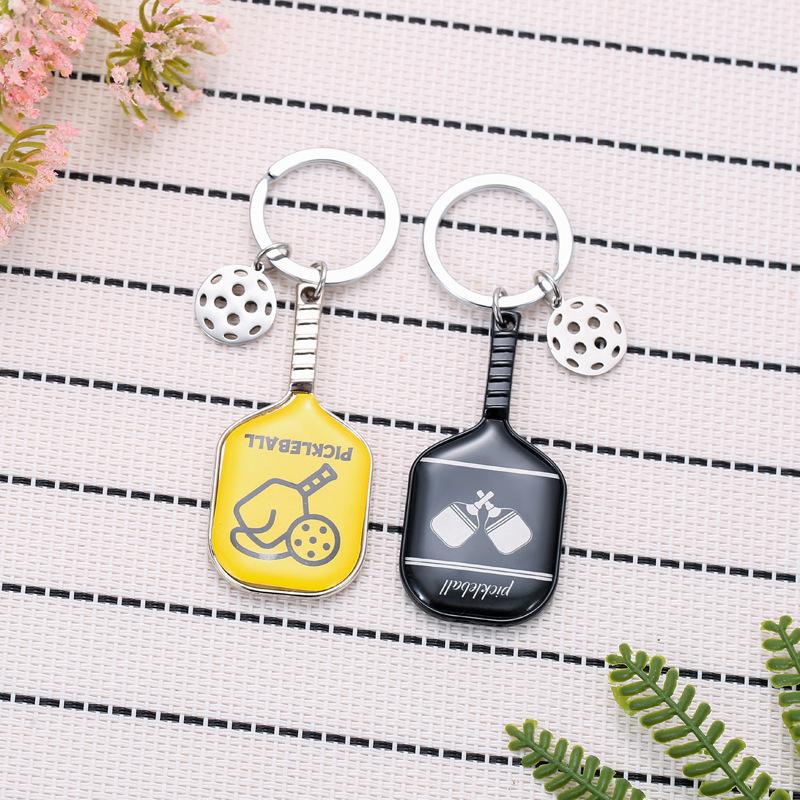 Chaveiro de Raquete de Pickleball de Liga de Zinco Para Bolsas Carteiras Pingentes de Chave de Carro Chaveiro Souvenir Esportivo de Pickleball Mini Fofo