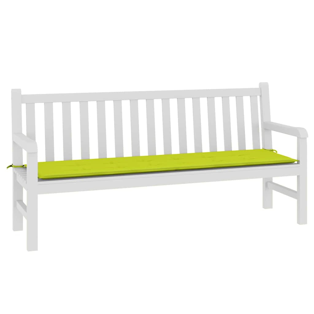 Garden Bench Cushion Light Green 180 x 50 x 3 cm Oxford Fabric