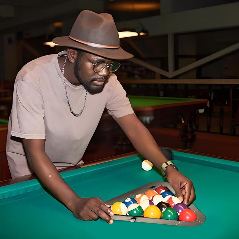 Precision-Engineered Professional Billiard Rack System That Eliminates Gaps,Heavy Duty Solid Wood Billiard 8-Ball/9-Ball