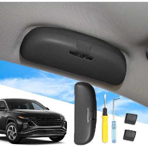 SXCY For -2024 2025 Hyundai Tucson Santa Cruz Glasses Holder Box  For -2024 2025 Tucson Santa Cruz Interior Accessories For Hyundai Sunglasses Case
