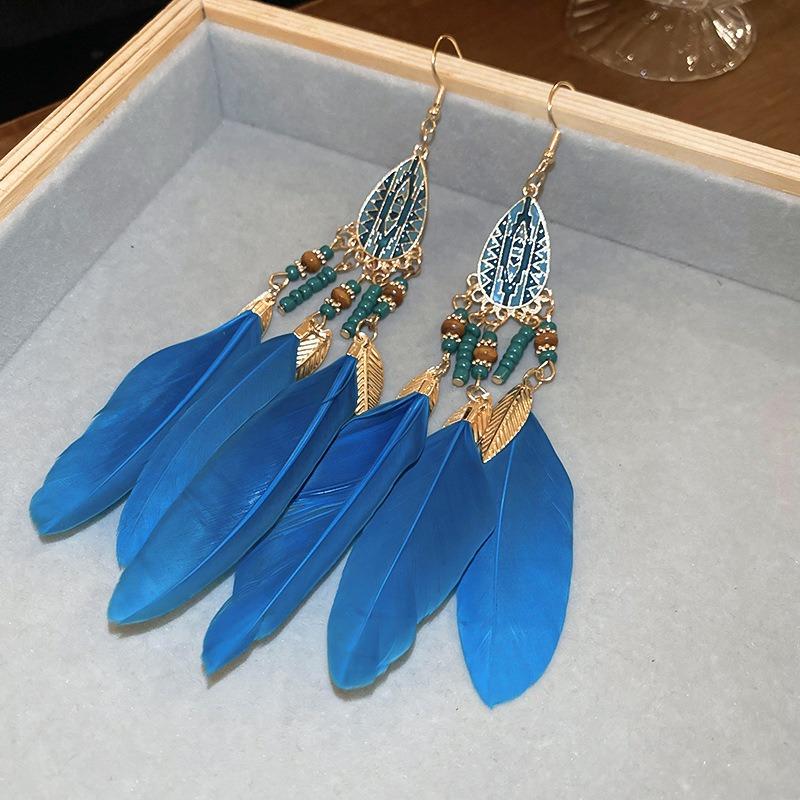 Dopamine petal mesh stud earrings new popular seaside vacation wind earrings exaggerated temperament versatile earrings wholesale
