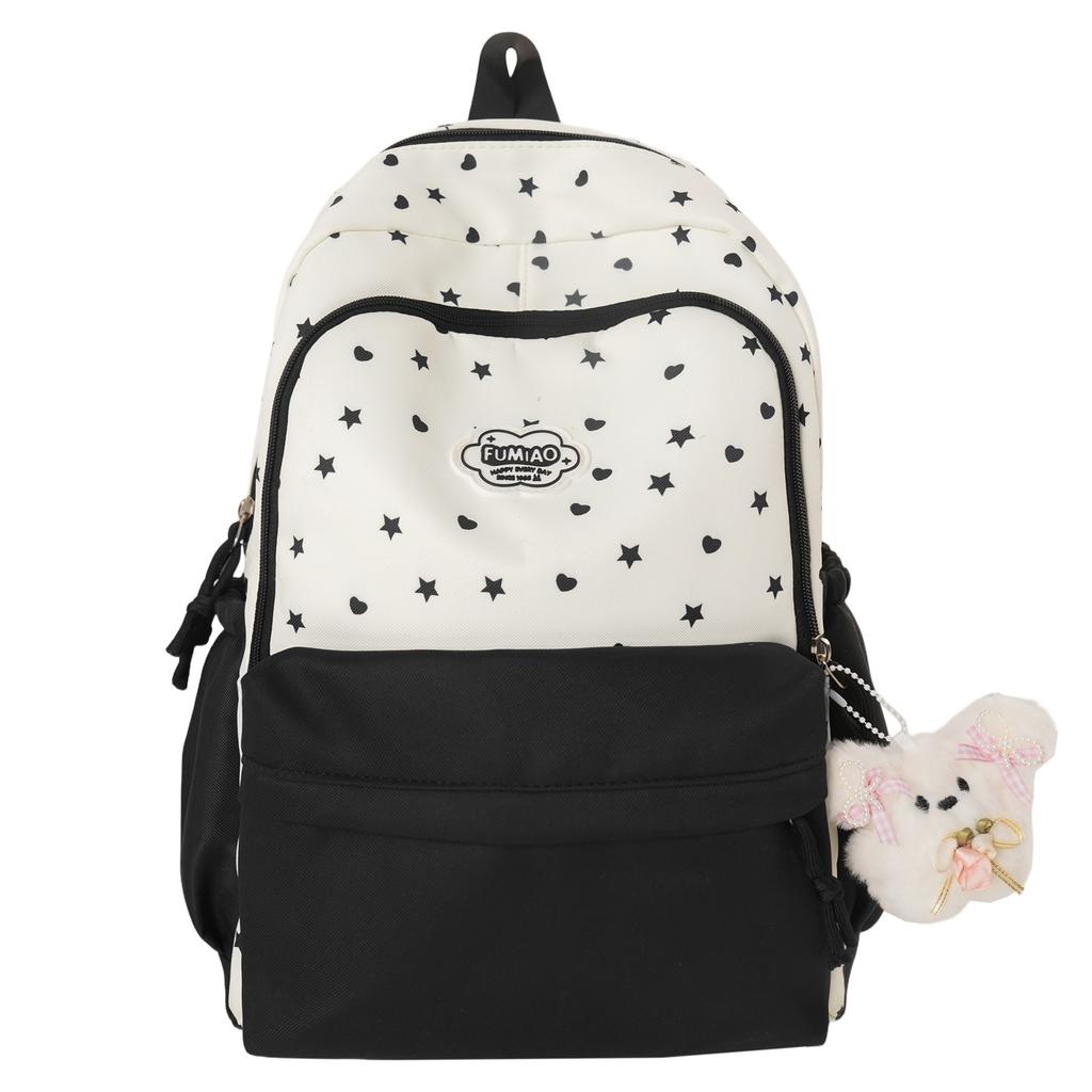 Schoolbag New High-value Japanese Schoolbag Ins Niche Sweet and Cute Star Backpack Junior High School Students Lightweight Backpack