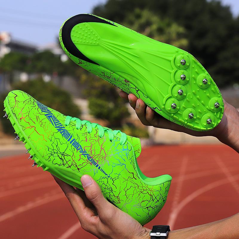 Fashion Spikes Athletics Sprints Men's and Women's Training Competitions Football Cleats,Lightweight Fashion,Adult Running Shoes