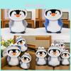 Cute Penguin Plush Toy With Short Pile Fabric For Kids And Giftgiving