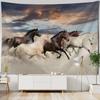 Running Horse Printing Tapestry Animal Wall Hanging Living Room Bedroom Wall Decoration Bohemian Hippie Aesthetic Decoration