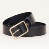 Womens Genuine Leather Belt With Pin Buckle Slim Fit Waist Cincher Jeans Casual Pants Vintage Minimalist Style