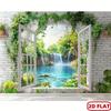 1Pcs Jungle Waterfall False Decoration Background Winter Backdrop Decorations For Photo Studio Photo Booth Christams Party