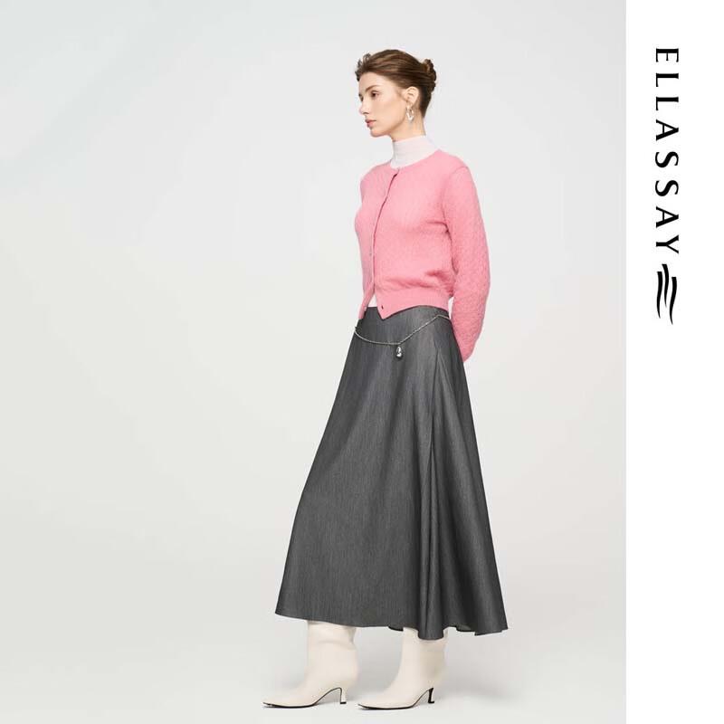 ELLASSAY Elegant Commuter High-Waist Mid-Length Skirt