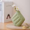 Ceramic Vase Fluffy Wrinkled Texture Creative Flowerpot Flower Vase Decorative Ornaments Home Decoration Accessories