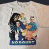 Camiseta Gráfica da Banda No Doubt Rara dos Anos 1990 Tamanho Completo PNA_041 Camiseta Unissex