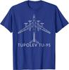 Russian Warplane Tupolev Tu95 Bear Strategic Bomber TShirt Summer Cotton ONeck Short Sleeve Unisexs T Shirt New S3XL
