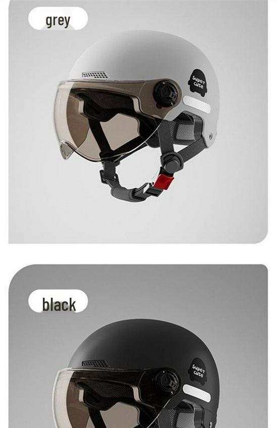 3C Certified Women's Summer Electric Scooter Helmet, Breathable & Sun-Protective, All-Season Bicycle Safety Half Helmet.