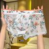 Transparent Mesh Boxer Shorts Ultra Thin See Through Underwear Flat Pants Male  Summer Season