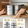 SUPOR Stainless Steel Double Layer Steamer Pot 26cm