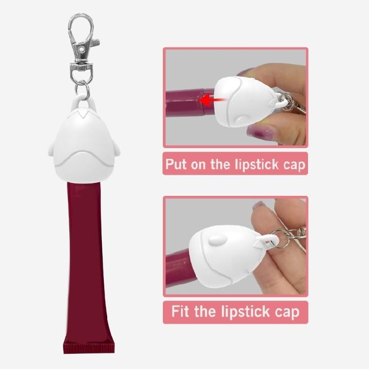 Soft Cartoon Keychain Lipsticks Cover Hygienic Silicone Makeup Tool Portable Beauty Essential For Girls