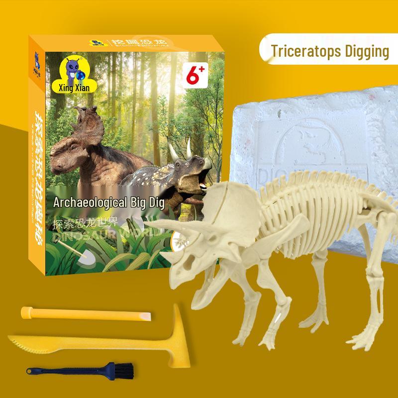 Dinosaur Fossil Excavation Kit: Handmade DIY Treasure Hunt for Kids
