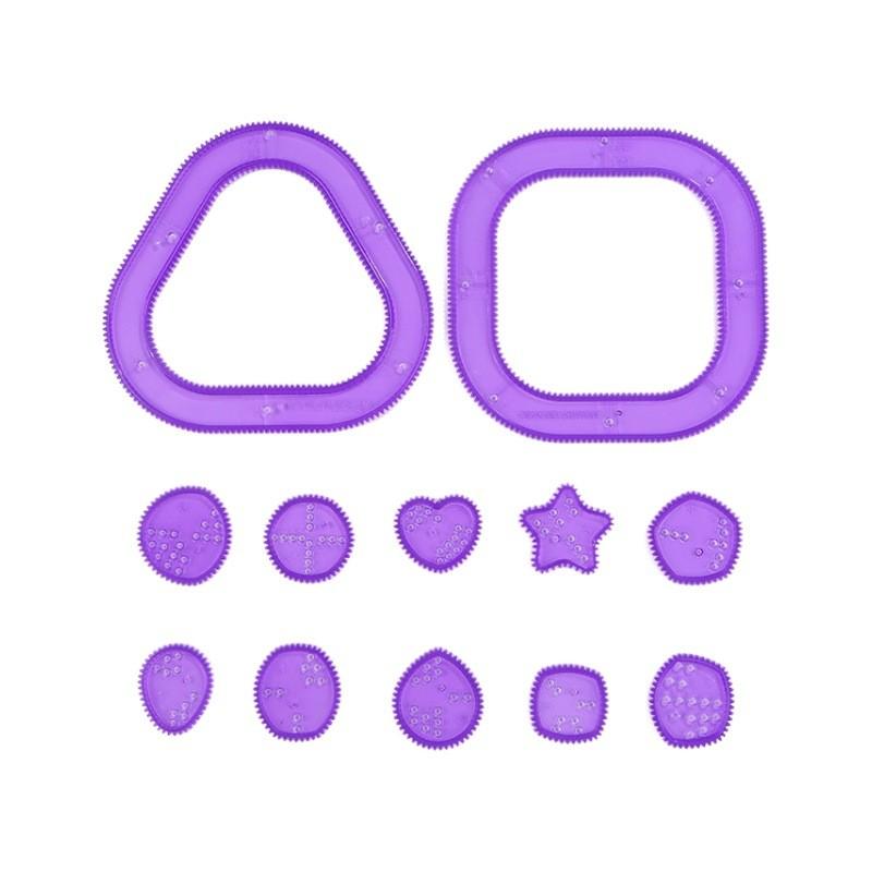 Set Plastic Ruler With Drawing Templates For Preschool Art And Educational Toys