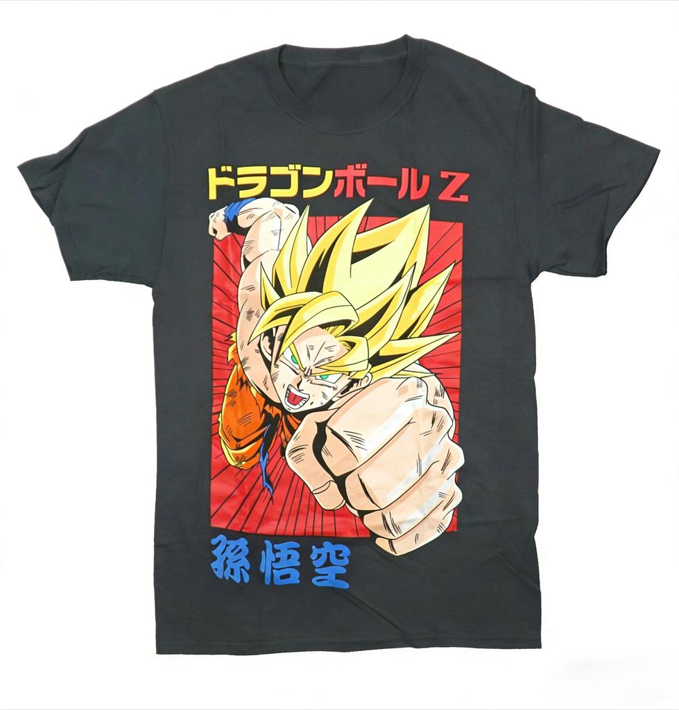 Summer Dragon Ball Z TShirt Men Goku Super Saiyan Anime Graphic Short Sleeve Oversized Streetwear Loose Fit Anime Fan Tee
