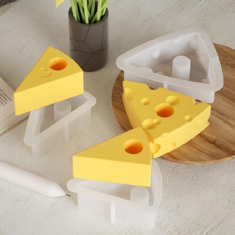 Candlestick Mold Candle Holder Mould Cheese Shaped Candelabrum Mold Easy Release Silicone Mold for Home Decoration
