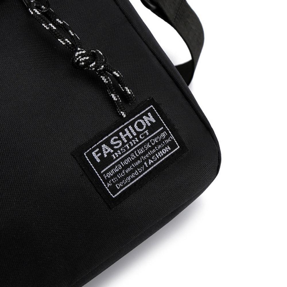 Large Capacity Men's  Crossbody Bag Solid Color Small Square Bag Business Shoulder Bag  Outdoor