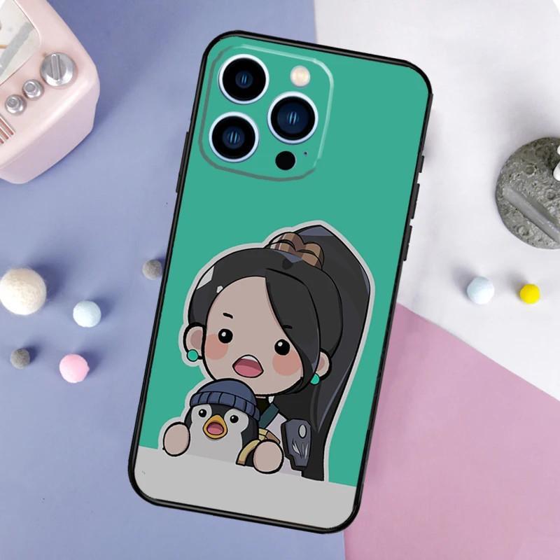 Iphone14 Mobile Phone Case Cute Cartoon Valorant Chibi Mobile Phone Case