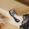 National style sandals women's platform new Chinese style summer new retro round head muffin bottom ethnic style outdoor wear beach shoes