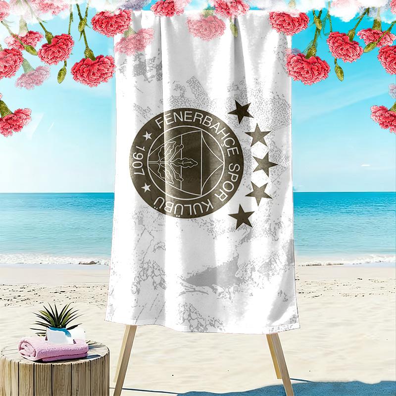 Fenerbahce Print Beach Towel, Large Soft Quick Dry Towel for Beach Camping Swimming