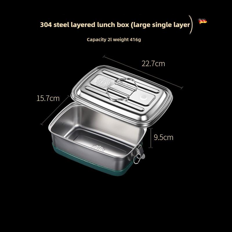 Lancheira térmica selada de aço inoxidável 304, dupla camada, recipiente portátil para armazenamento de alimentos frescos, tigela de aquecimento