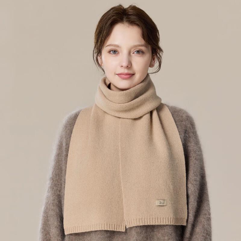 JIUMU Unisex Pure Wool Knitted Winter Scarf