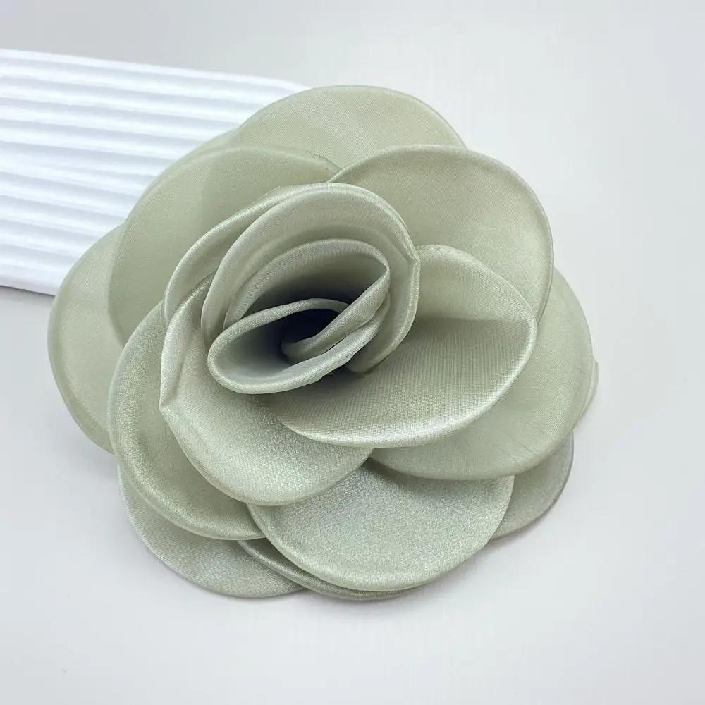 1PC New 12cm Large Flower Brooch Fashion Women Romantic Rose Brooch Jewelry Gift Sweet Fabric Rose Flower Pin-up Brooch
