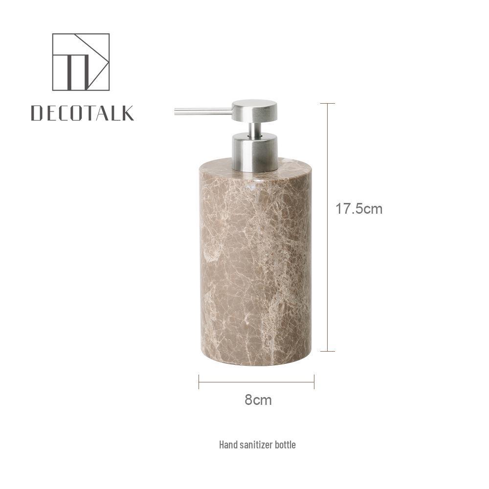 DecoTalk Wabi-Sabi Marble Bathroom Set: Matte Washbasin, Aroma Diffuser, Tissue Box