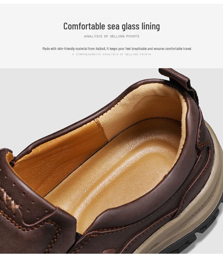 Hete Verkoop Heren Casual Leren Slip-on Loafers, Grote Maat 48