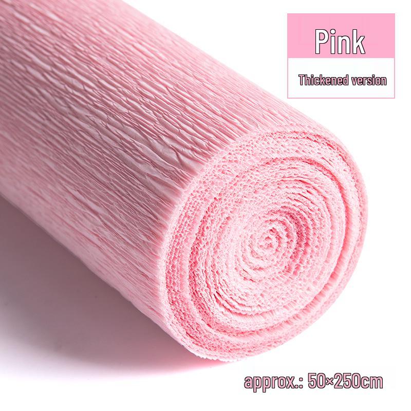 Packung dickes grünes Krepppapier für handgefertigte 3D-Blumen, ideal für Bastelarbeiten in Grundschule und Kindergarten