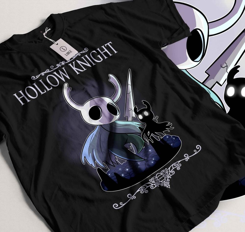 

Hollow Knight Unisex Gaming T-Shirt Indie Girl Top Best Gifts Black Shirt 151 L